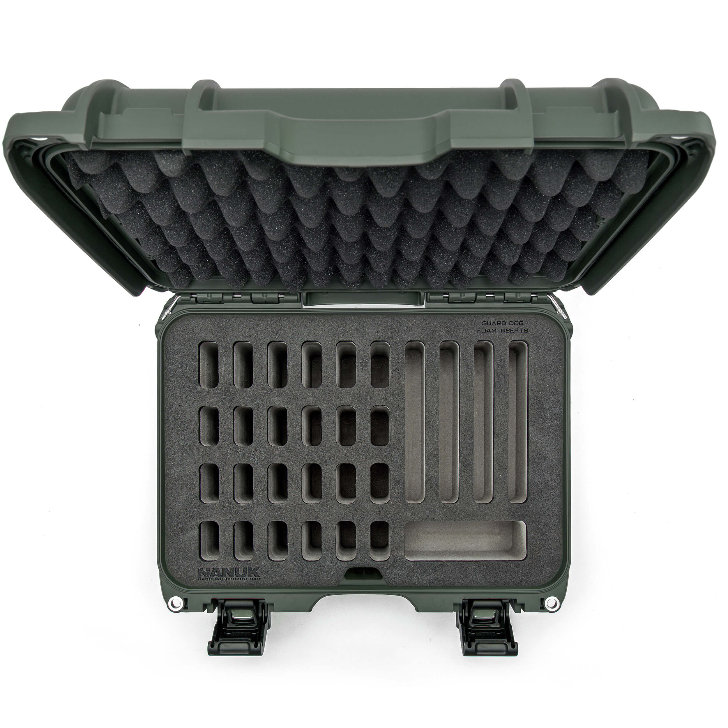 NANUK 915 28-Knives Case Olive top view empty top view