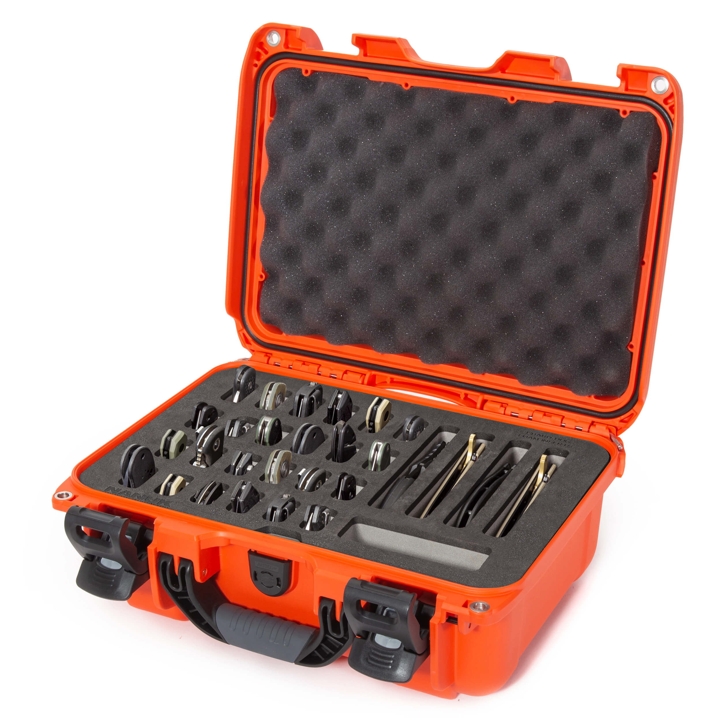 NANUK 915 28-Knives Case Orange side view empty