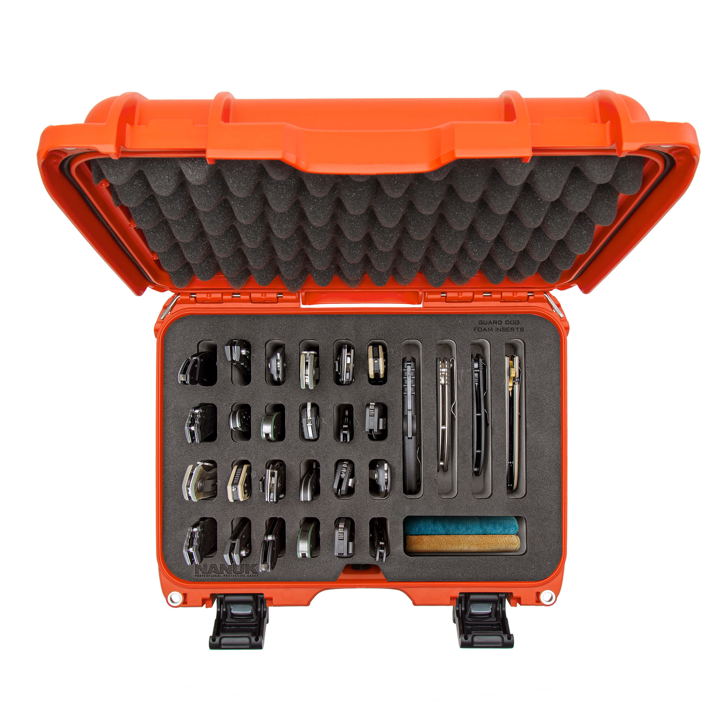 NANUK 915 28-Knives Case Orange top view