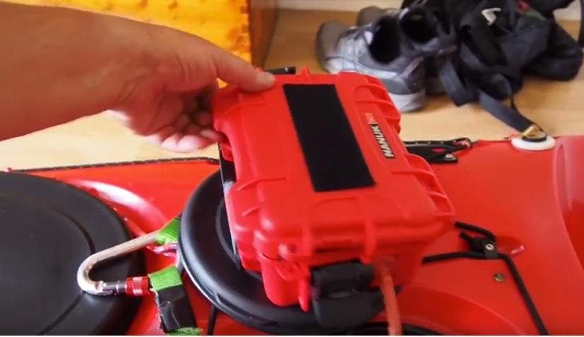 Nanuk 903 as Kayak Bilge Pump Battery Box Setup