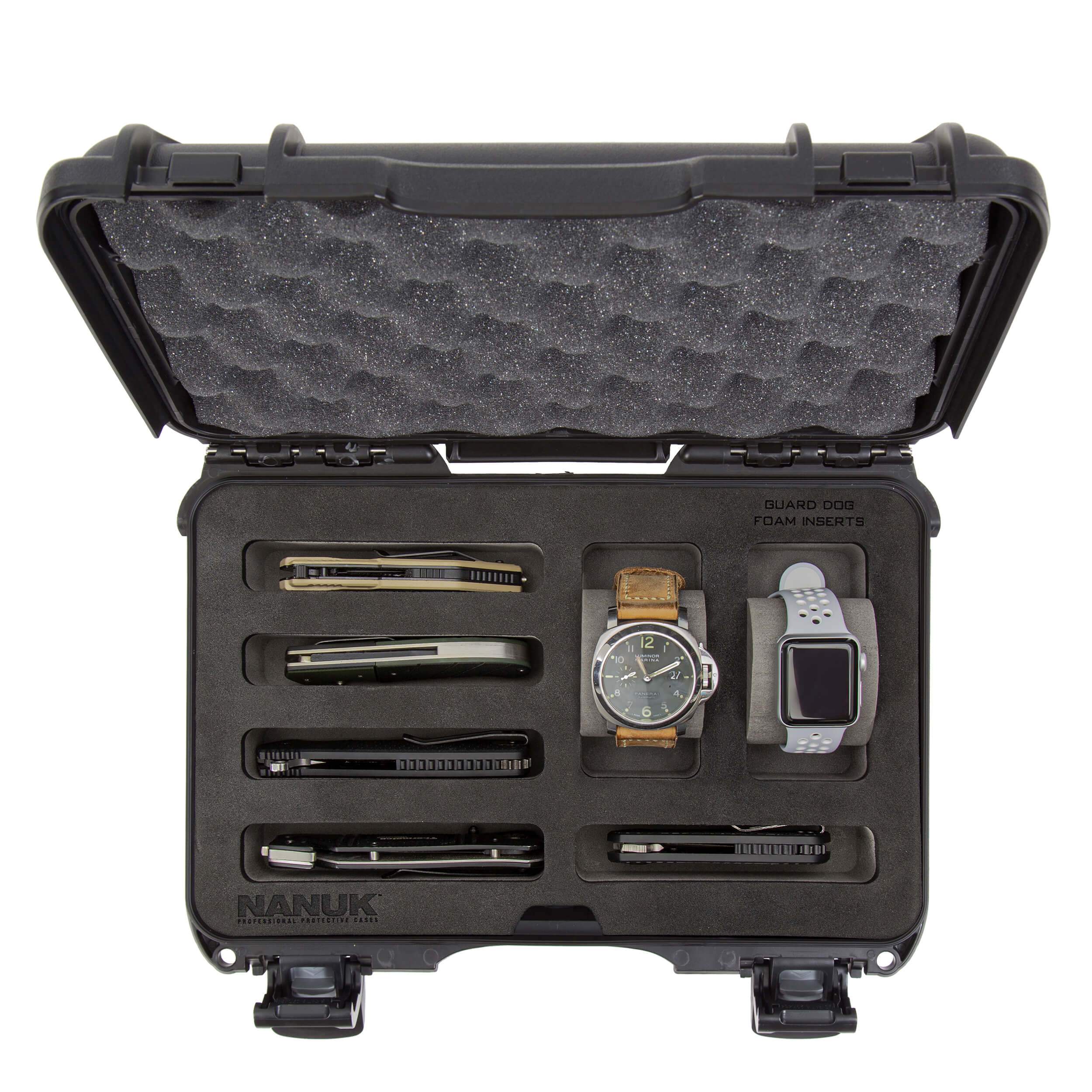 NANUK 909 2 Watches 5 Knives Case