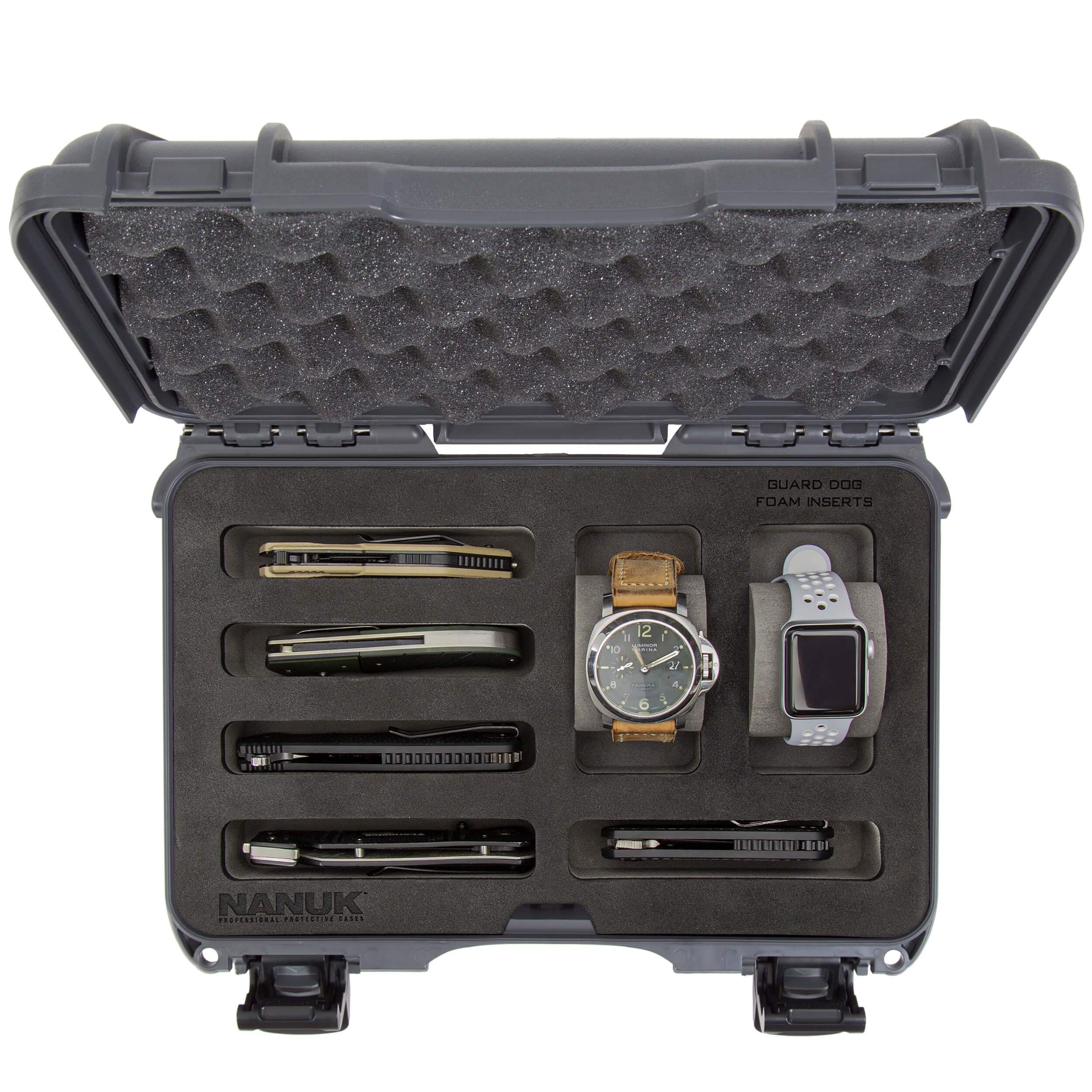 NANUK 909 2 Watches 5 Knives Case