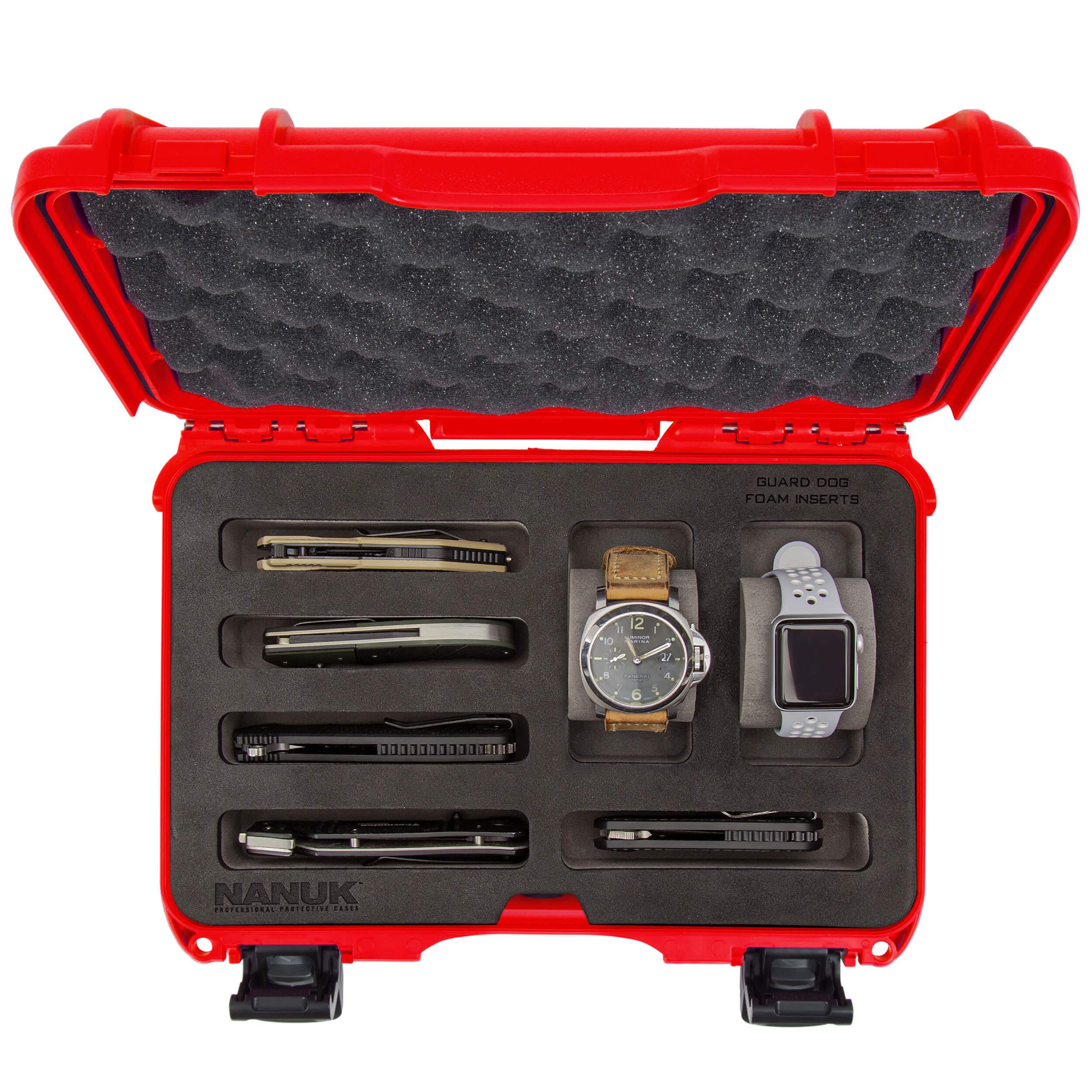 NANUK 909 2 Watches 5 Knives Case