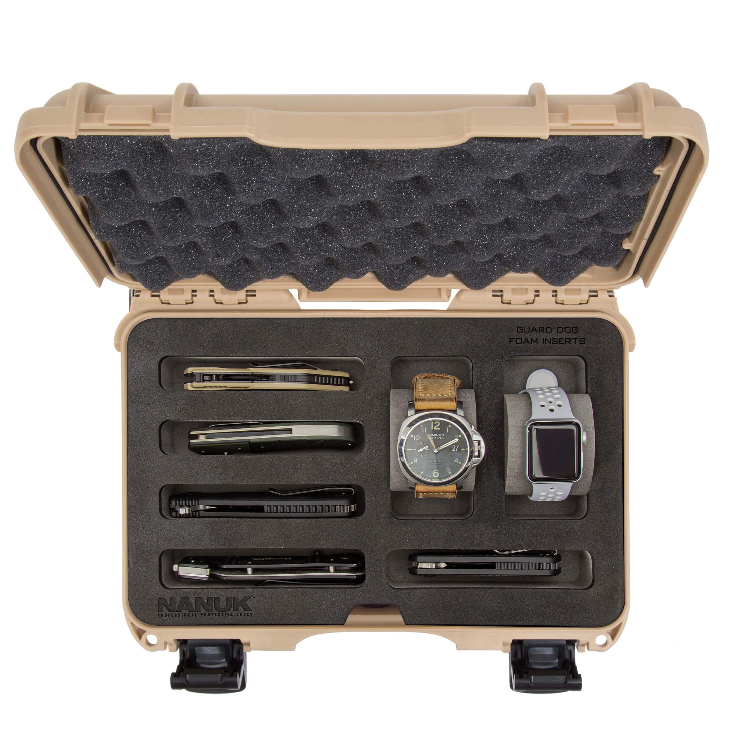 NANUK 909 2 Watches 5 Knives Case