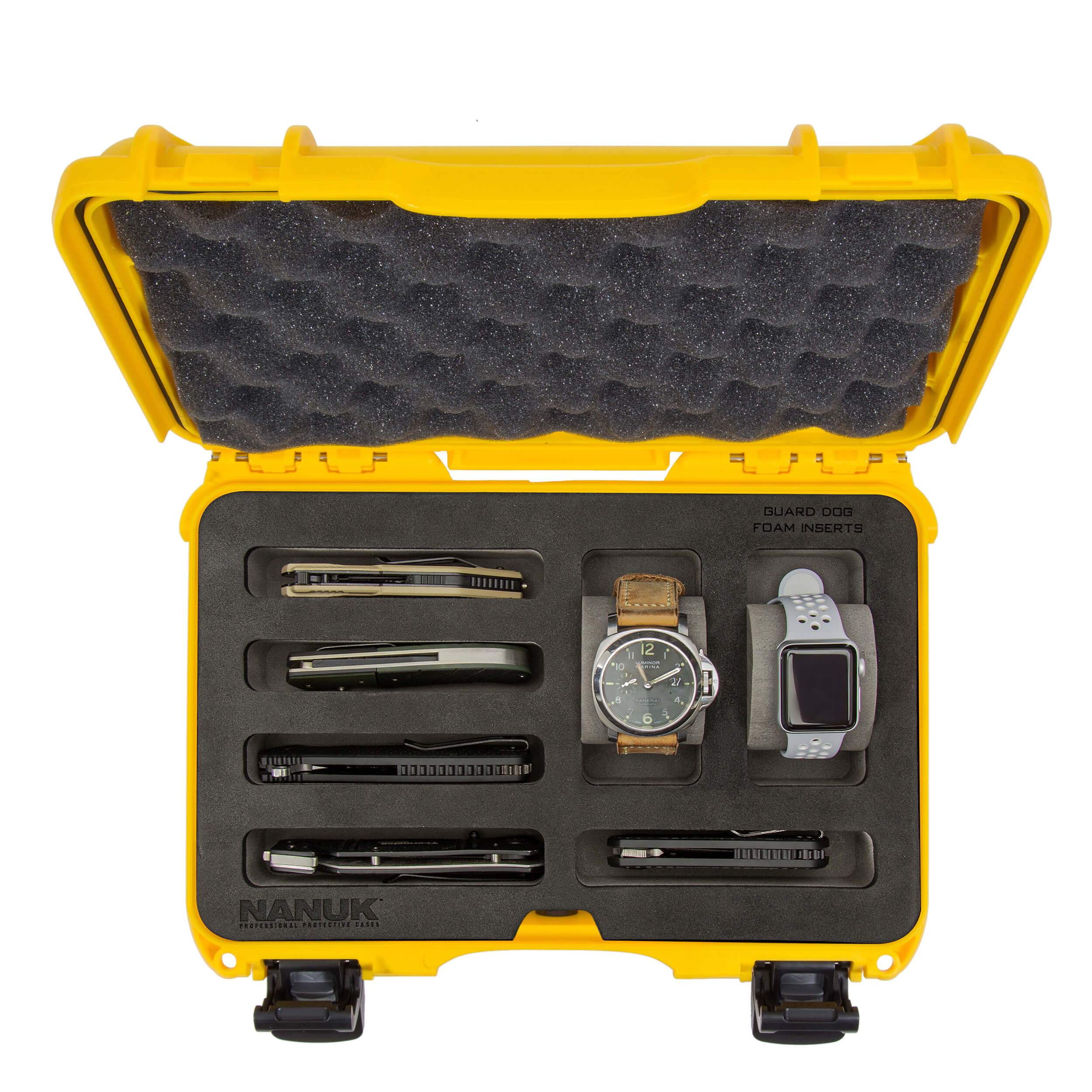 NANUK 909 2 Watches 5 Knives Case