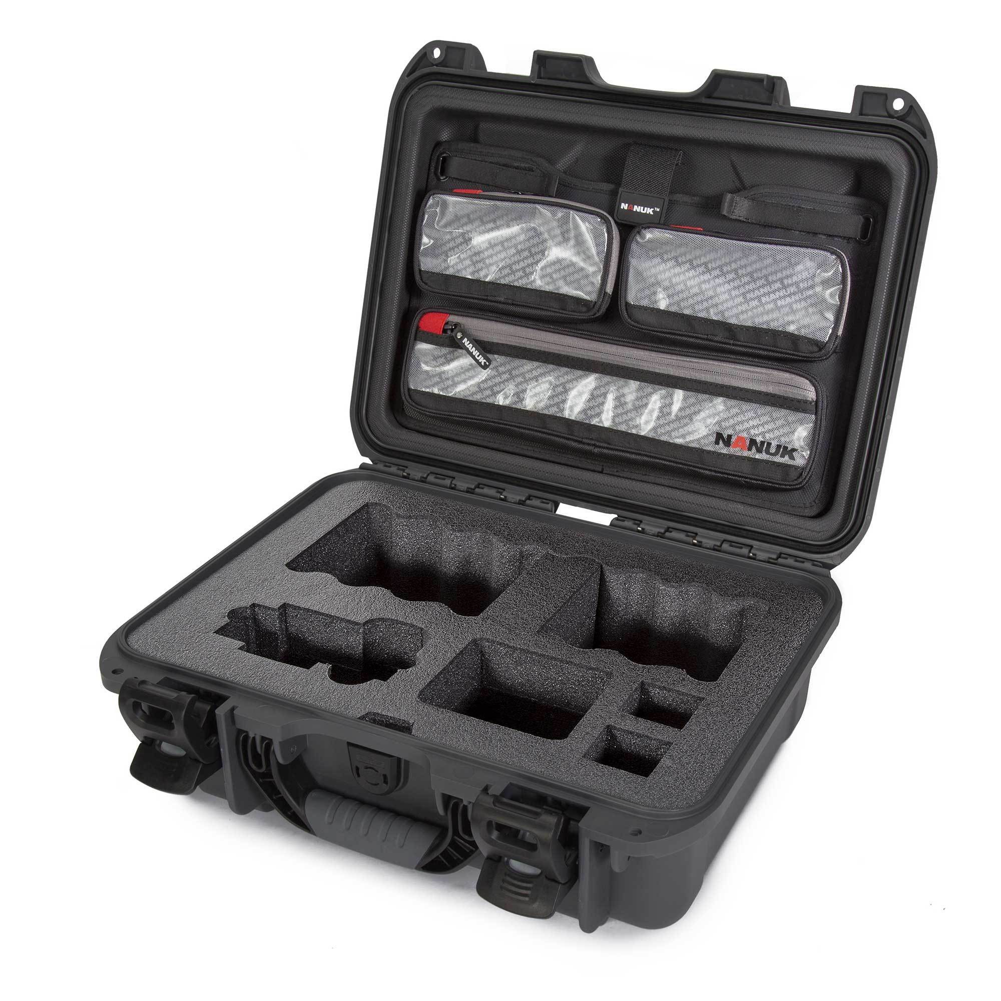 NANUK 920 for Sony A7R-Camera Case-Graphite-Lid Organizer-NANUK