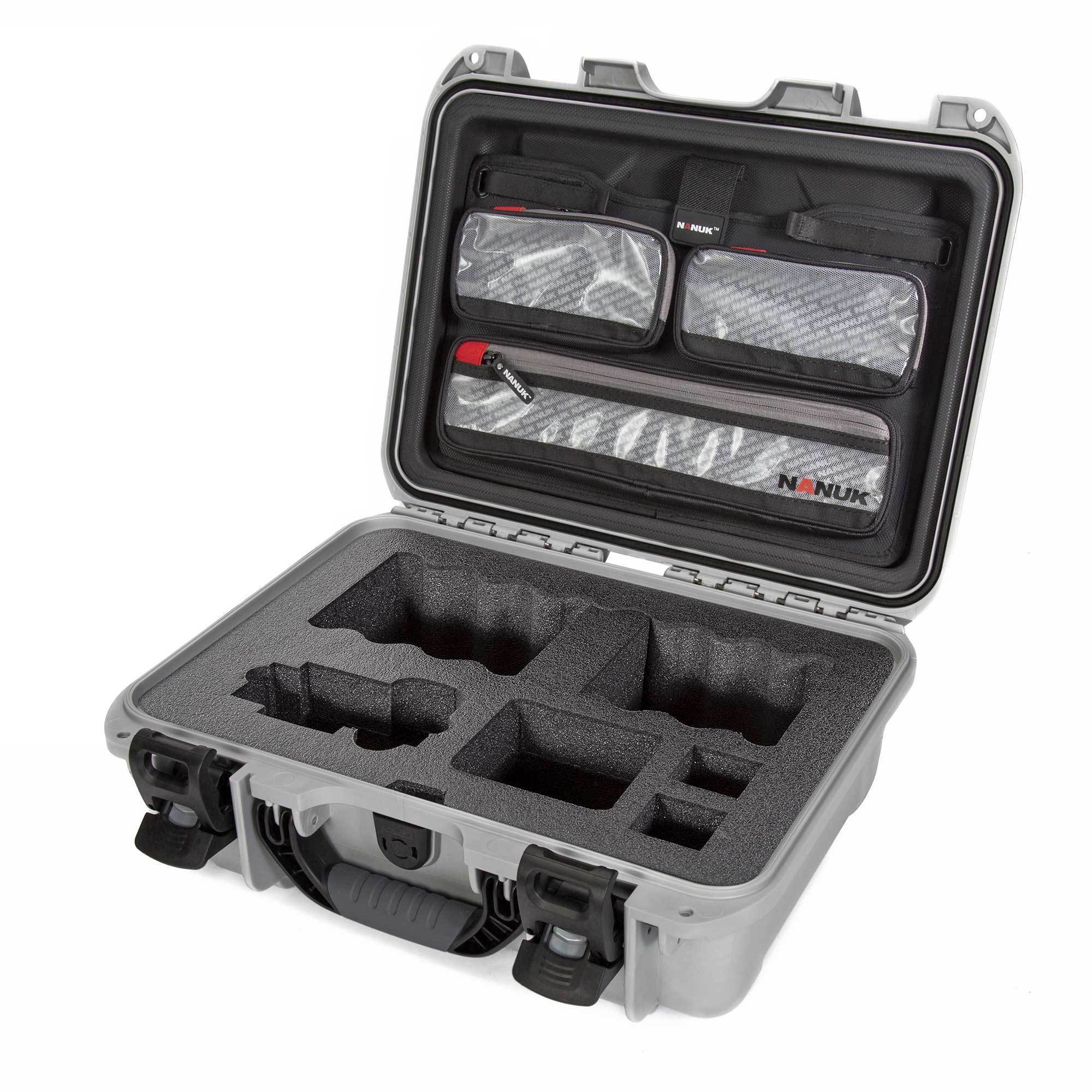 NANUK 920 for Sony A7R-Camera Case-Silver-Lid Organizer-NANUK