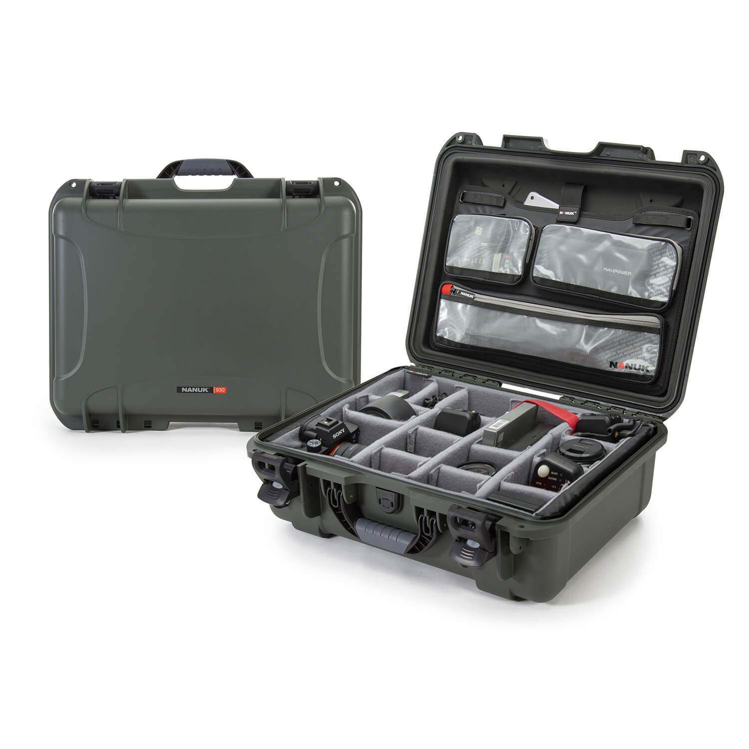 NANUK 930 Pro Photo Kit-Camera Case-Olive-NANUK