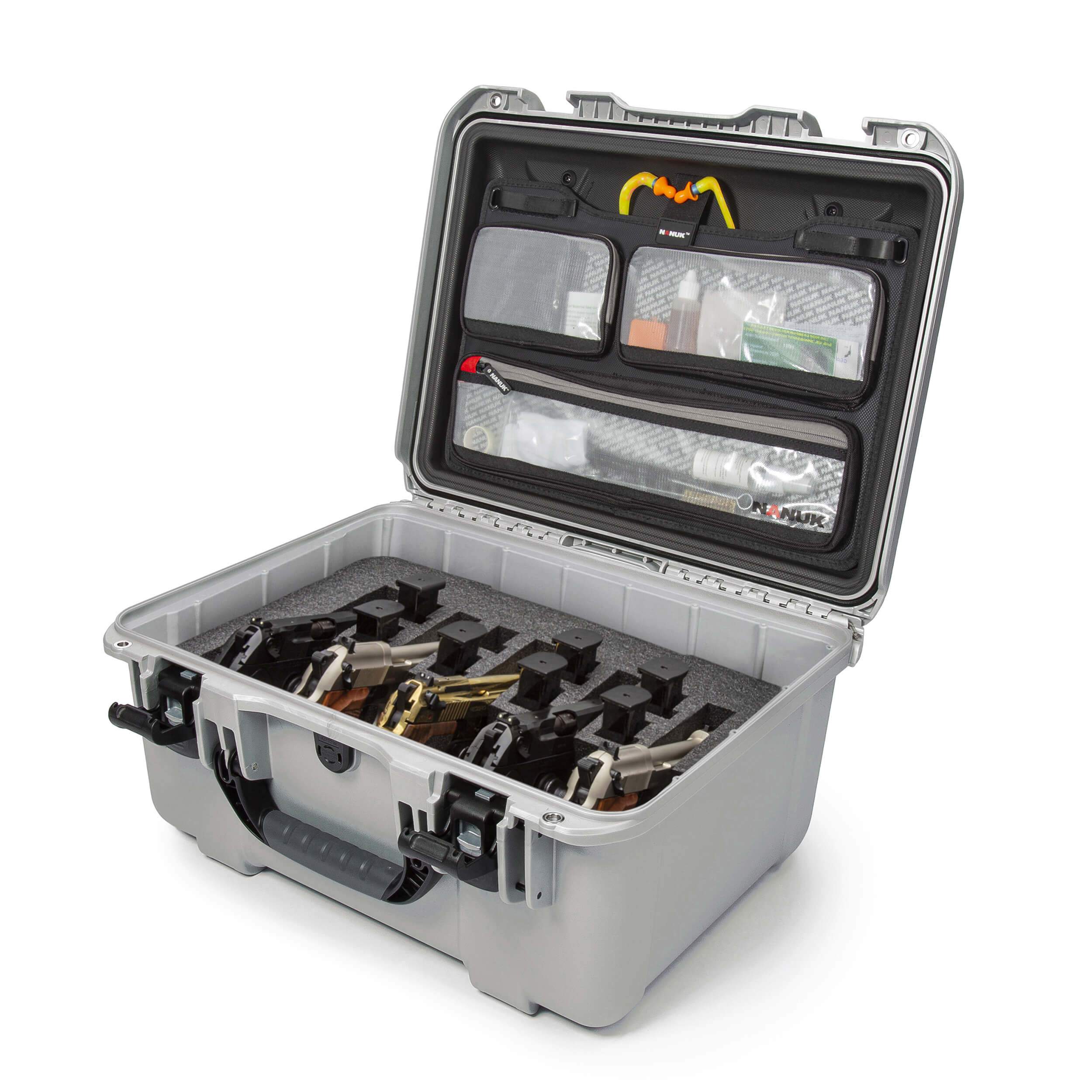 NANUK 933 5 UP Gun Case avec organisateur de couvercle