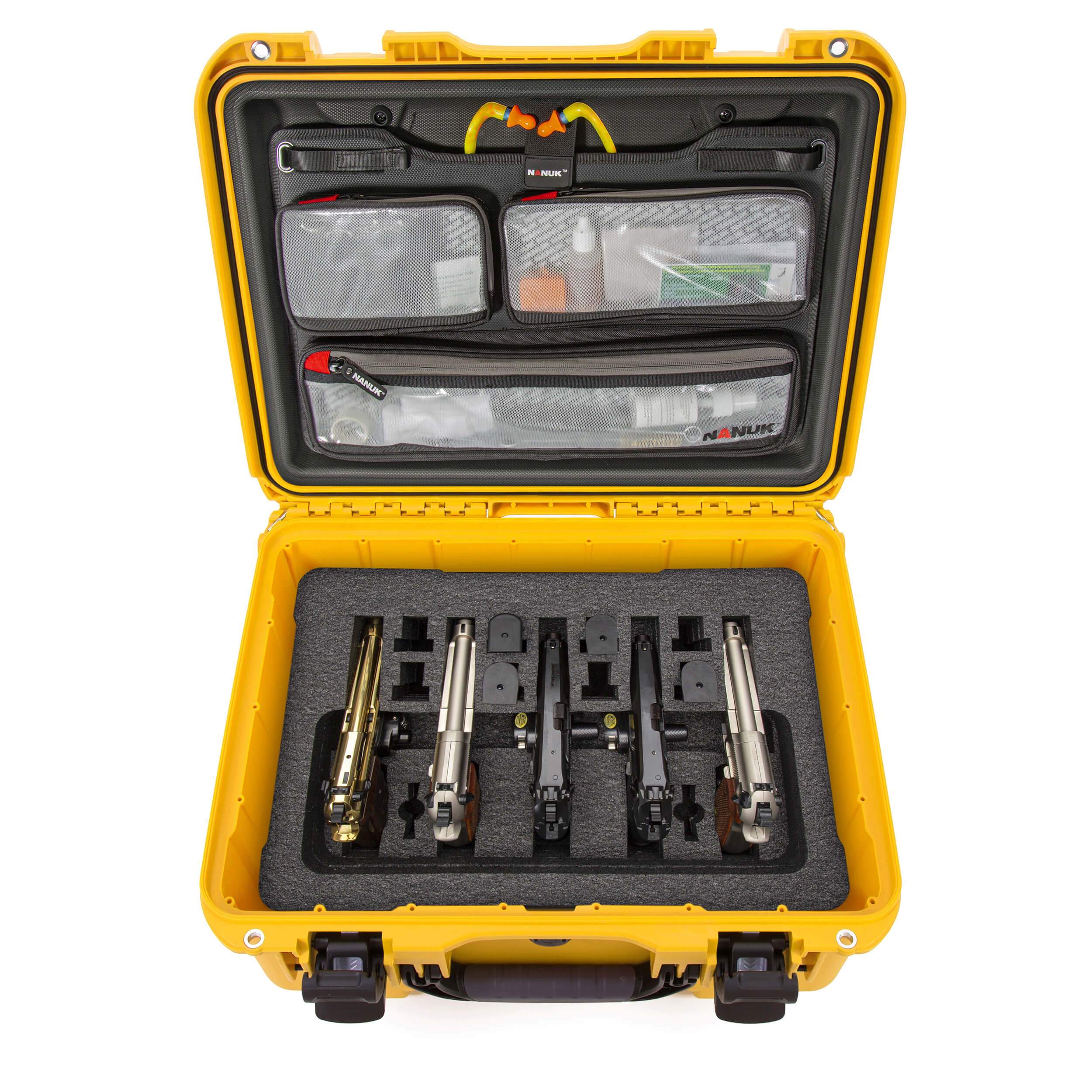 NANUK 933 5 UP Gun Case avec organisateur de couvercle