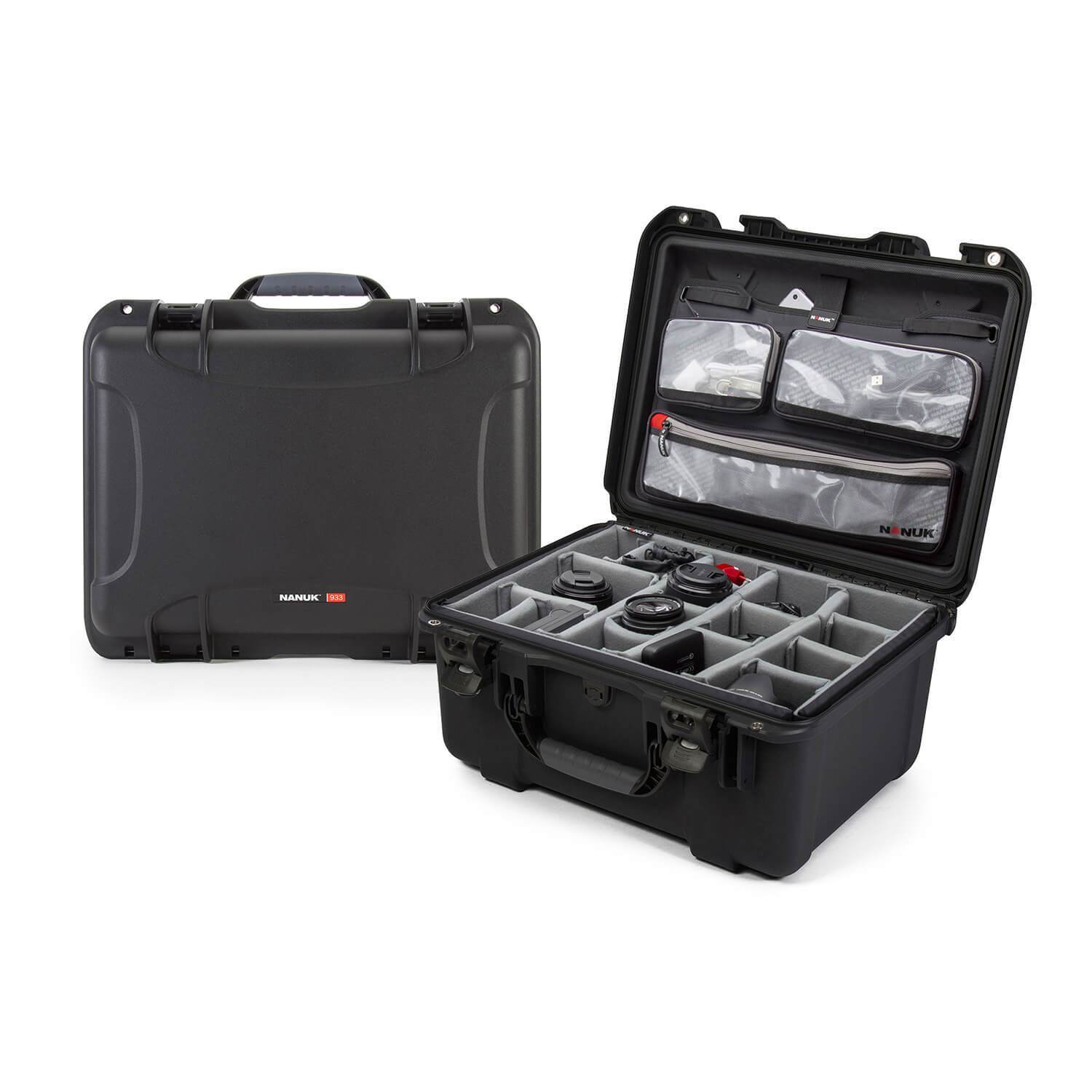 NANUK 933 Pro Photo Kit-Camera Case-Black-NANUK