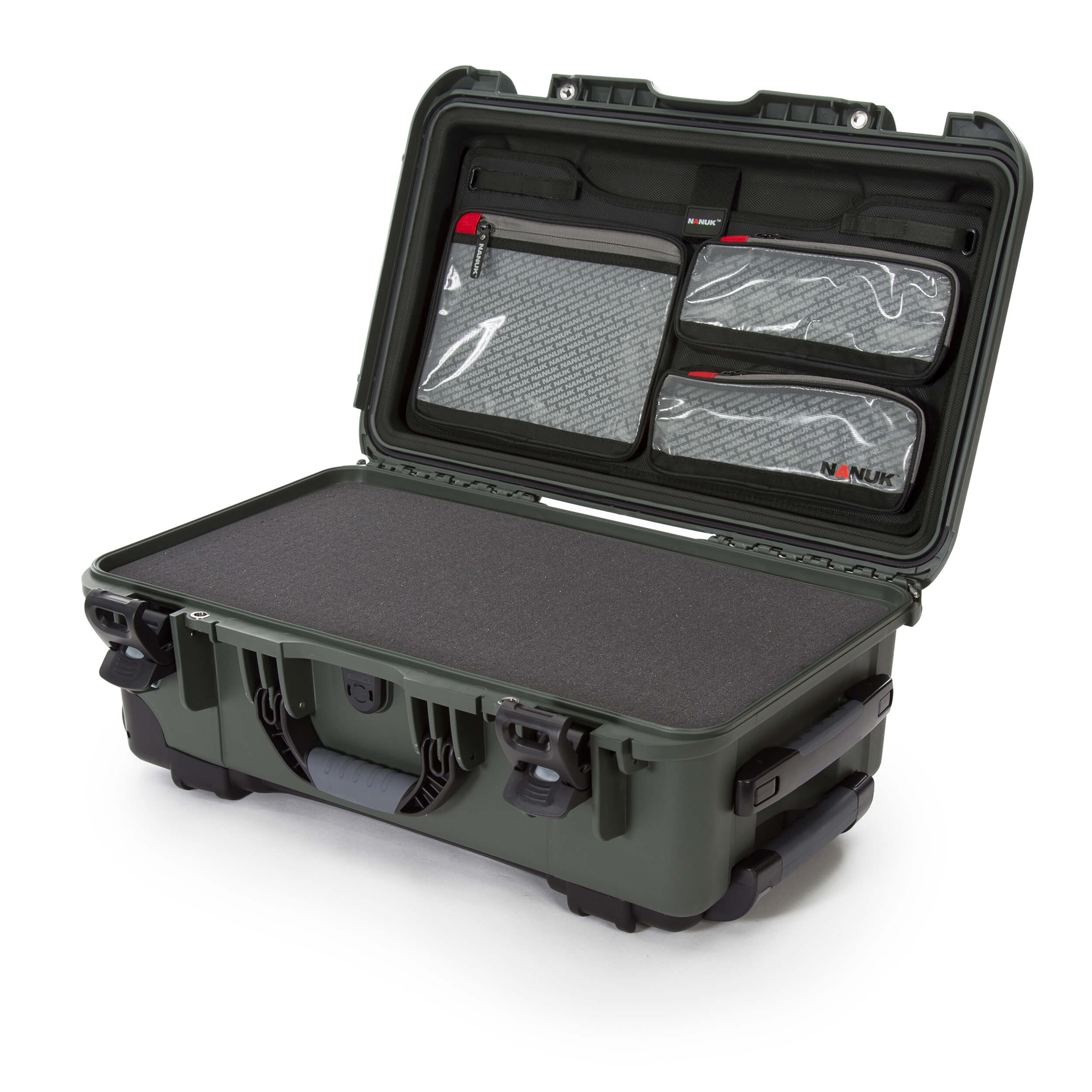 NANUK 935-Nanuk Case-Olive-Cubed Foam + Lid Organizer-NANUK