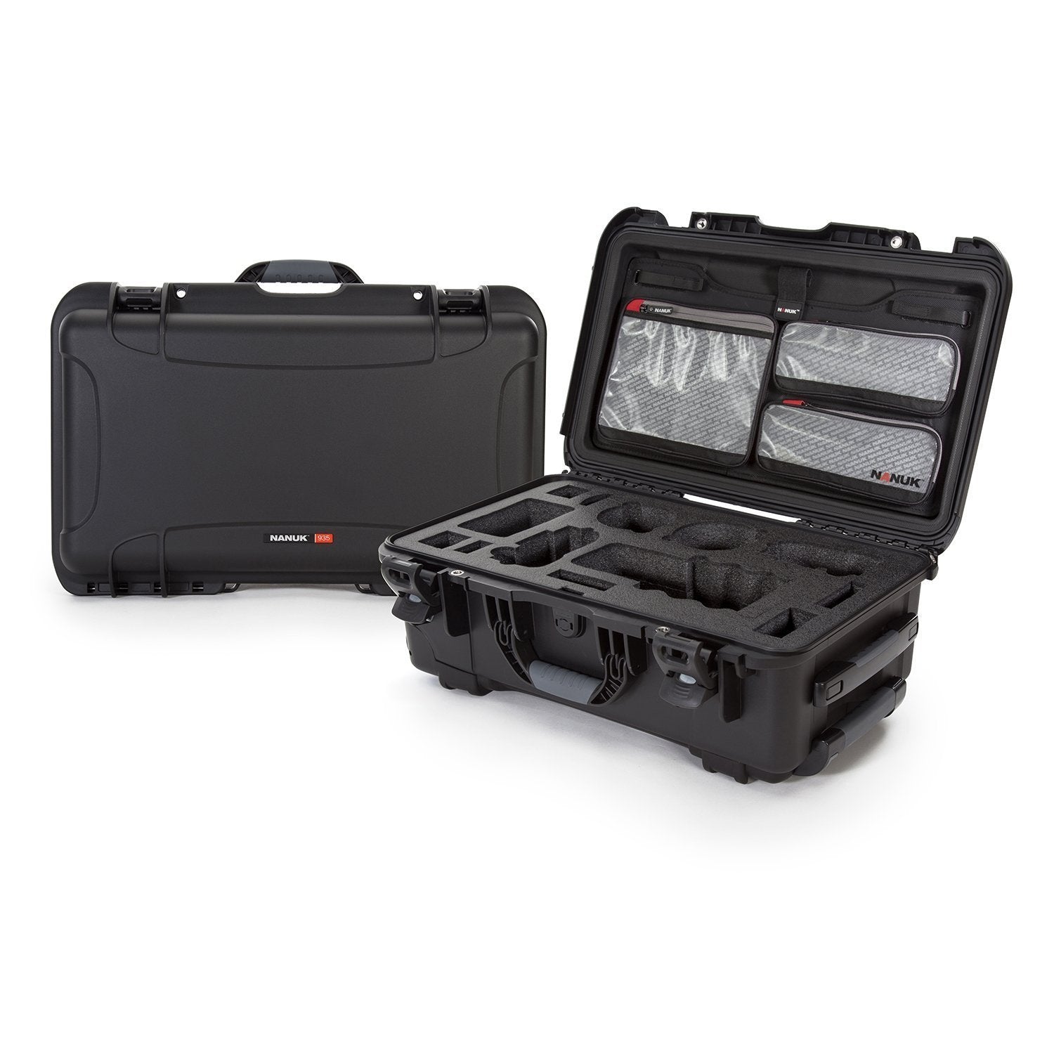 NANUK 935 For Sony A7R-Camera Case-Black-Lid Organizer-NANUK