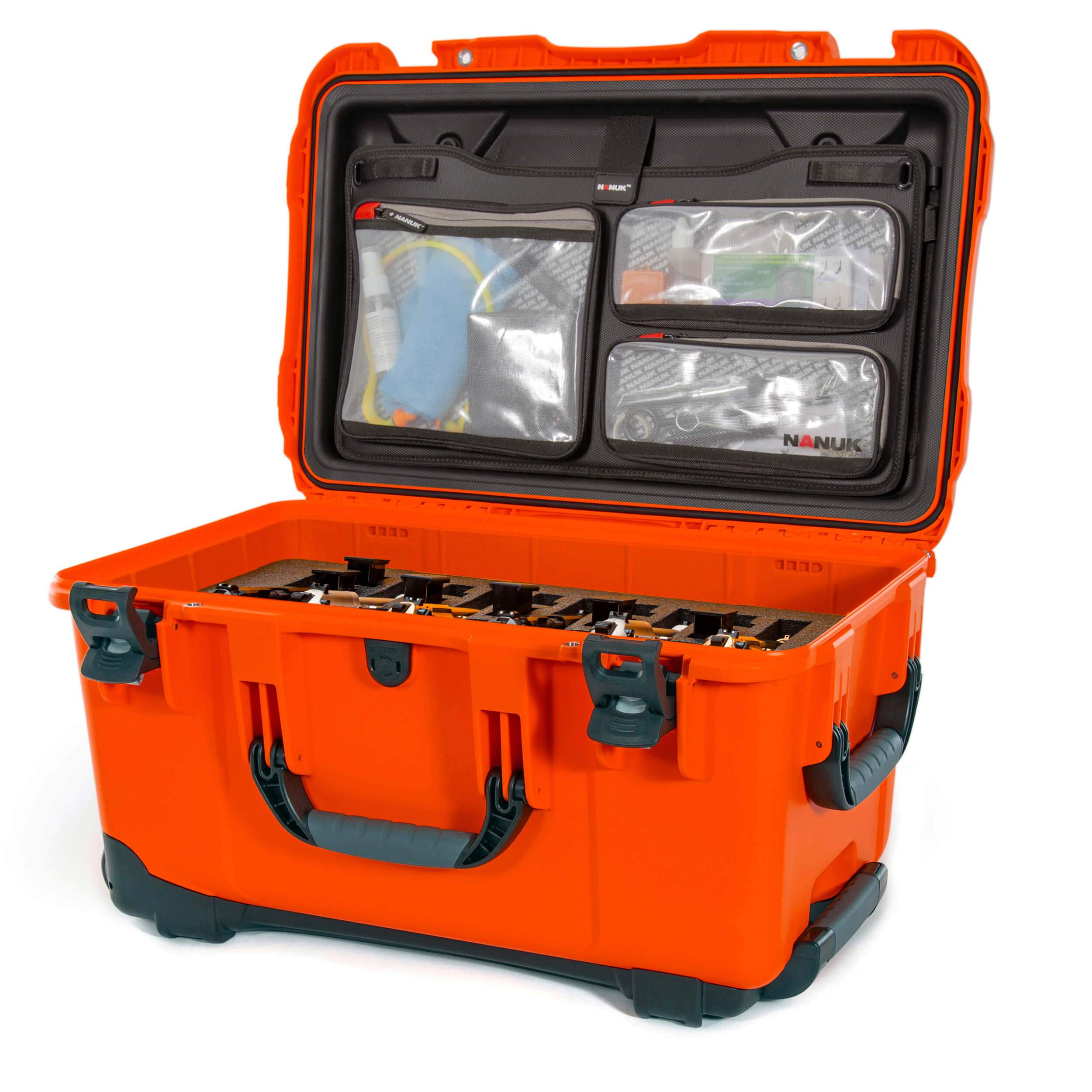 NANUK 938 Mallette pour 6 pistolets avec organisateur de couvercle