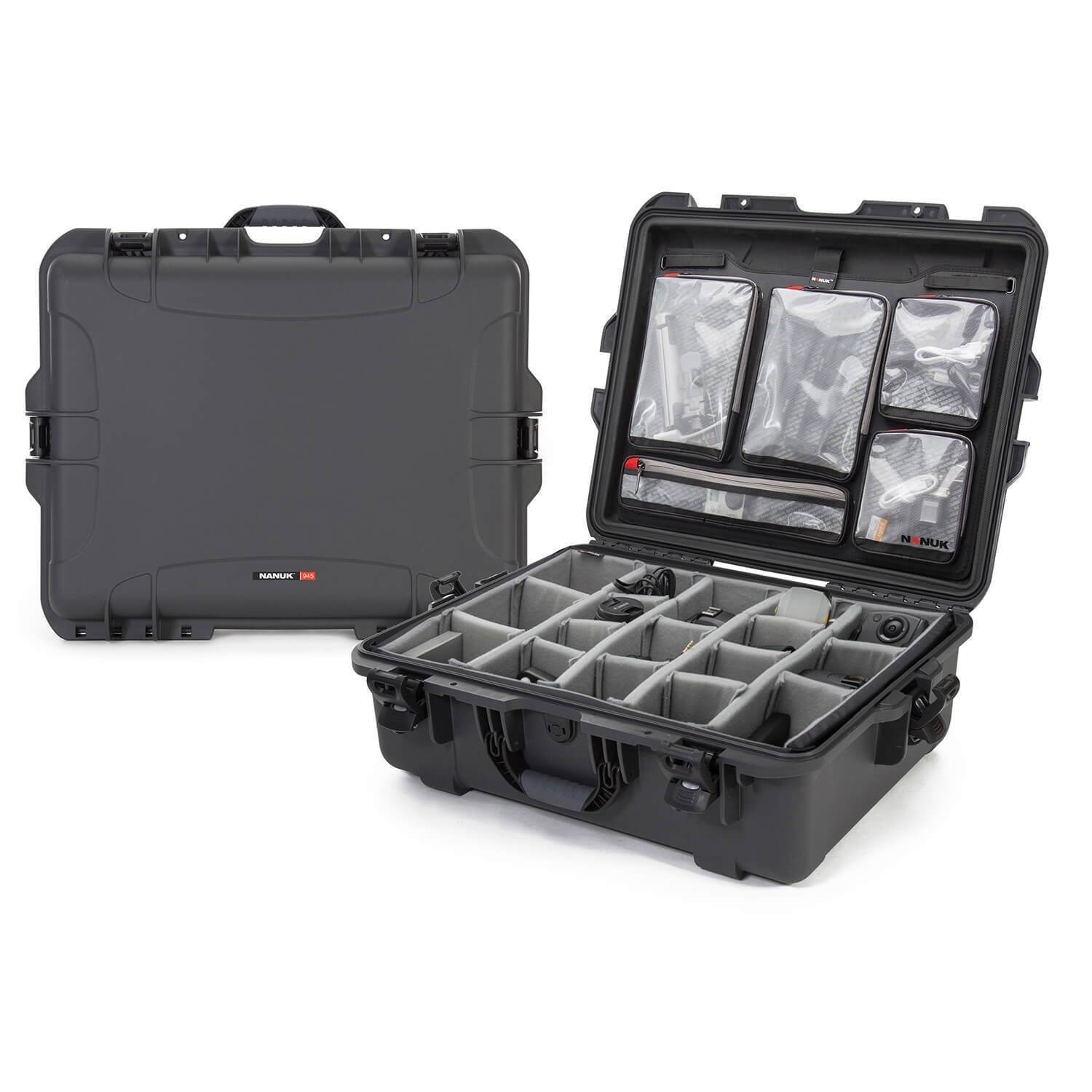 NANUK 945 Pro Photo Kit-Camera Case-Graphite-NANUK