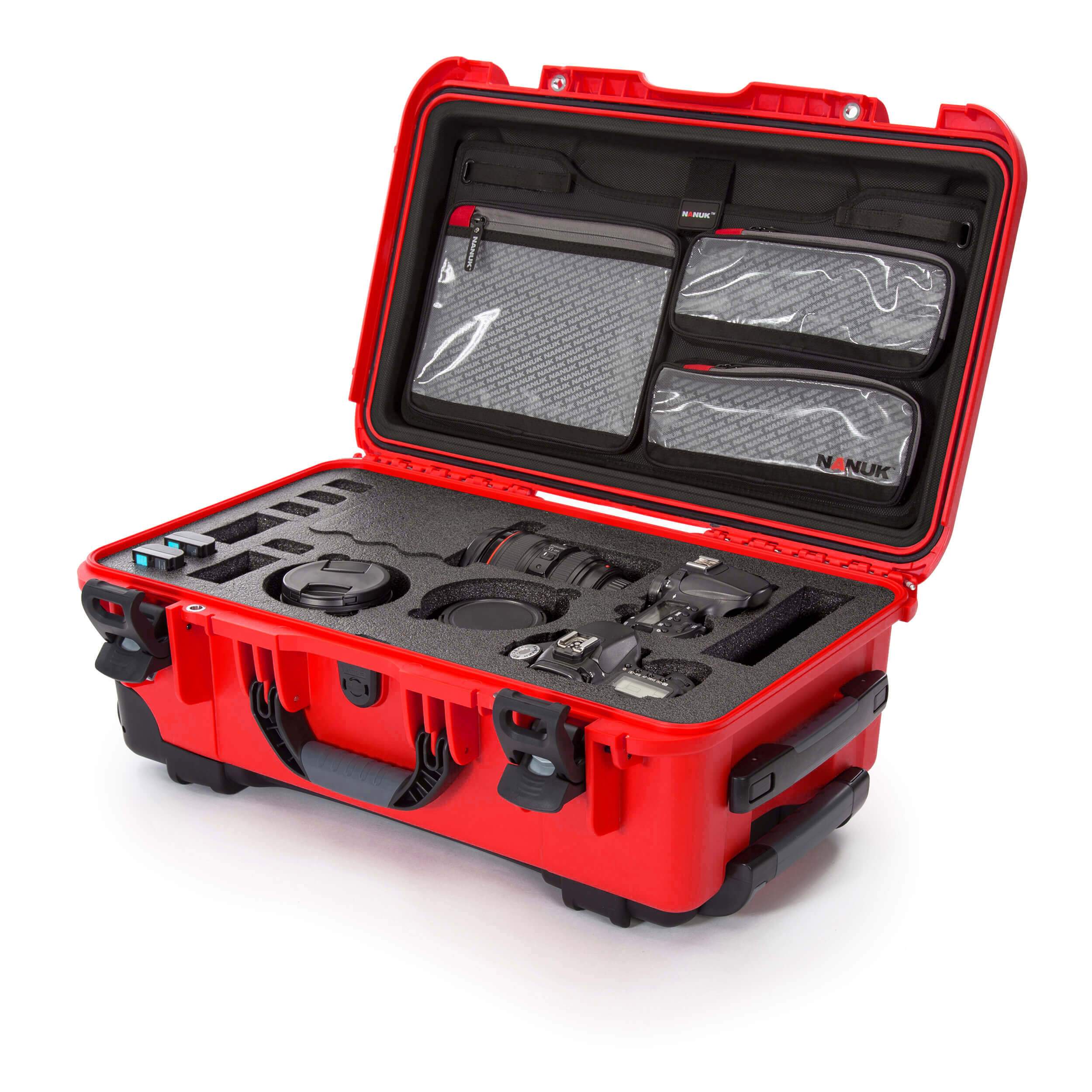 NANUK 935 DSLR Camera Case-Camera Case-Red-Lid Organizer-NANUK